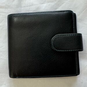 Leatherology Men’s Black Leather Wallet NWOT